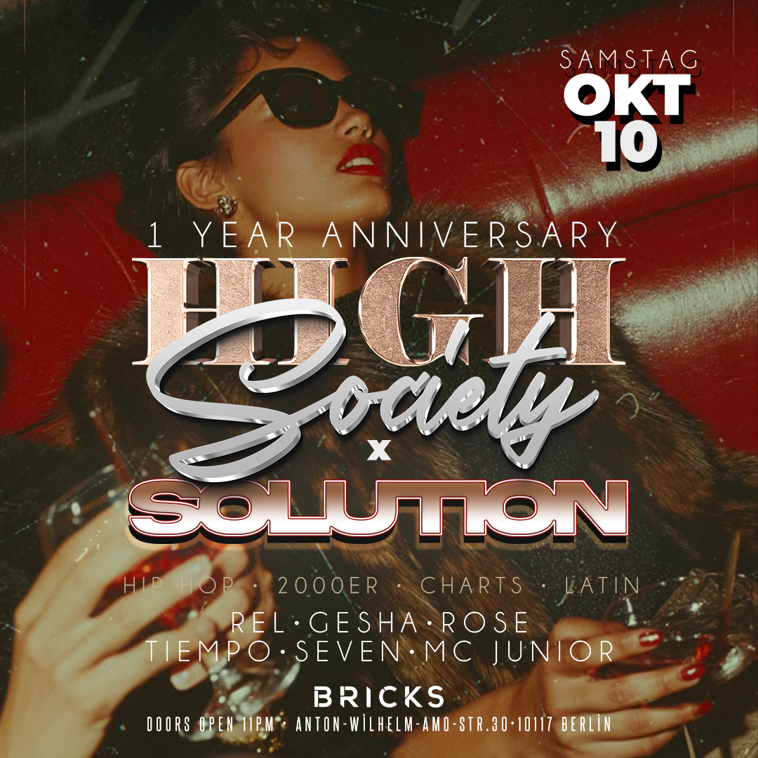 HIGH SOCIETY x SOLUTION
